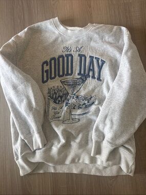 Abercrombie Good Day Graphic Sweatshirt - Gray